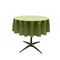 60" ROUND POLY POPLIN SEAMLESS TABLECLOTH
