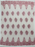 Classic Beaded Damask Lace, by The Yard.