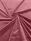 Solid Stretch Velvet Fabric  58/59" Wide 90% Polyester/10% Spandex By The Yard.