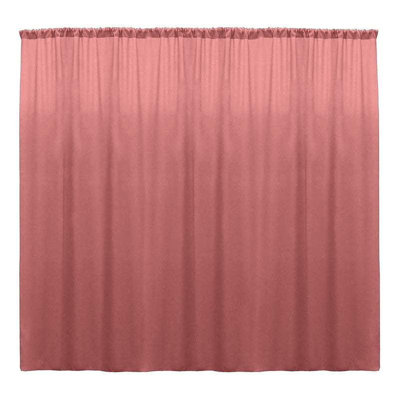 Backdrop Drape Curtain 10 Feet Wide x 8 Feet High, Polyester Poplin SEAMLESS 1 Panel.