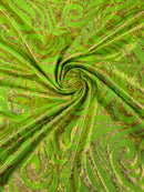 Foil flame spandex | New Creation Fabric & Foam