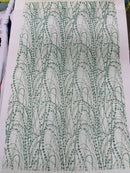 Galaxy Glitter Design On A Mesh Lace 54" Wide| New Creations Fabric & Foam Inc.