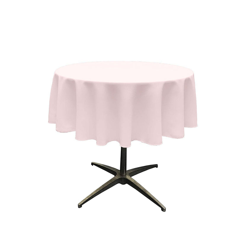48" Round Polyester Poplin Seamless Tablecloth - Wedding Decoration Tablecloth