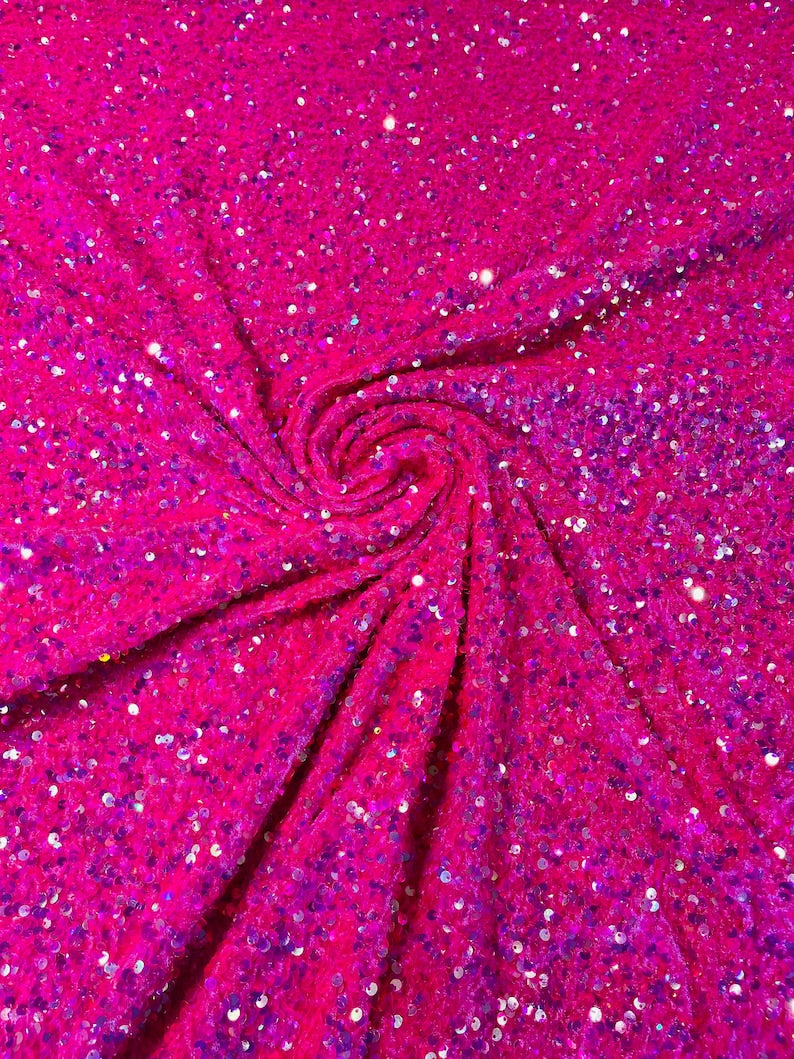 SEQUIN STRETCH VELVET (by the yard)