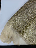 Vegas Beaded Sequin Stretch Mesh Fabric (By The Yard)