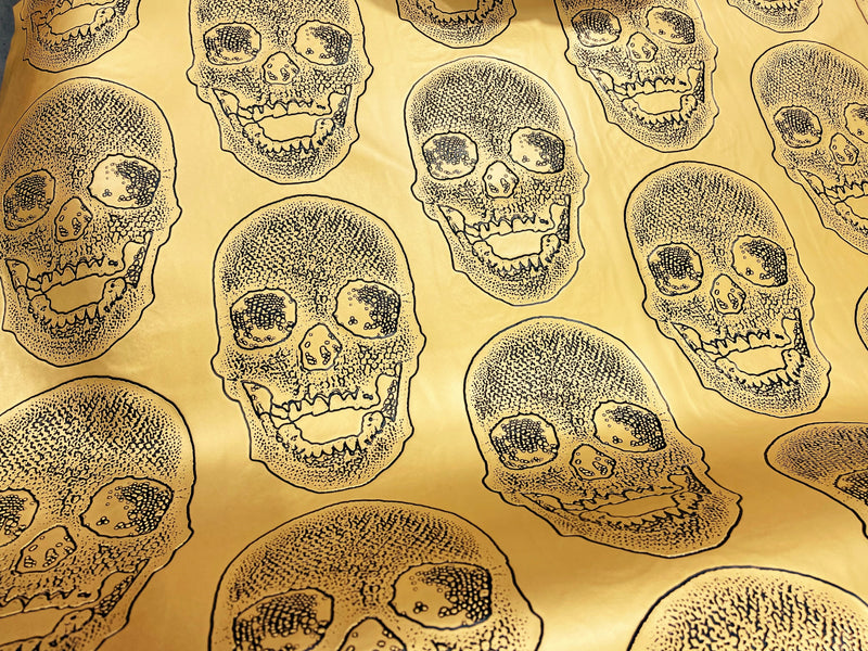 SKULL VINYL (By The Yard )