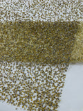 Glitter Rhinestones on Mesh Fabric, | Glimmer | Sparkle Fabric (by The Yard).