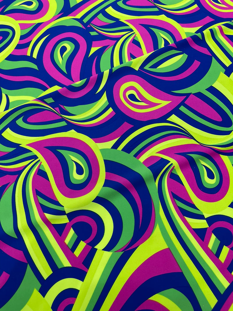 Retro Paisley Spandex, by The Yard.