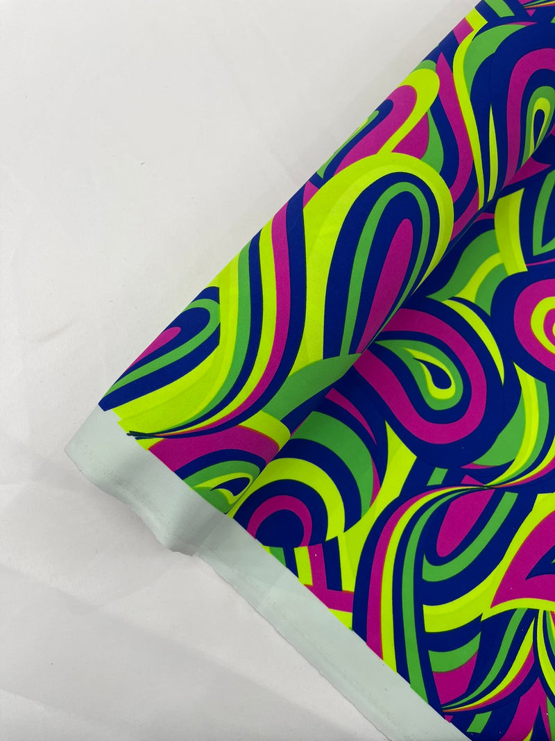 Retro Paisley Spandex, by The Yard.