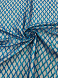 Luxury Diamond Design Mini Glitz Sequins On A Mesh Fabric