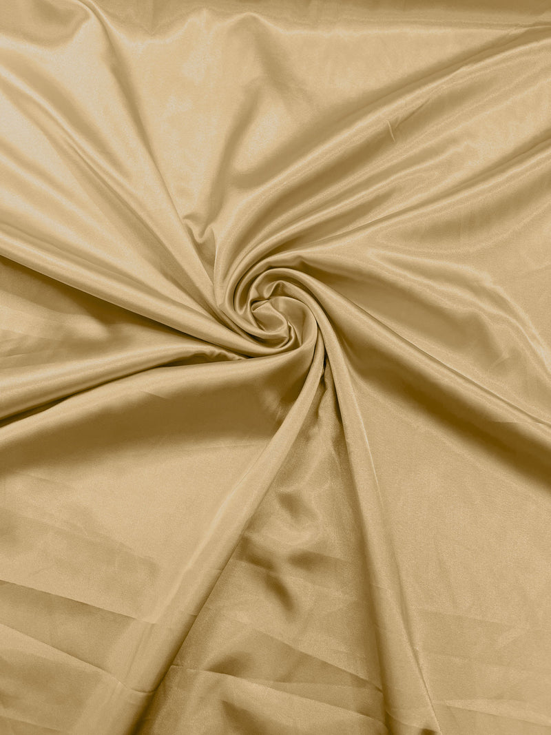 Honey Stretch Charmeuse Satin Fabric 58" Wide/Light Weight Silky Satin/Sold By The Yard