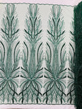 Palm Beaded Damask Design Fabric, by The Yard.