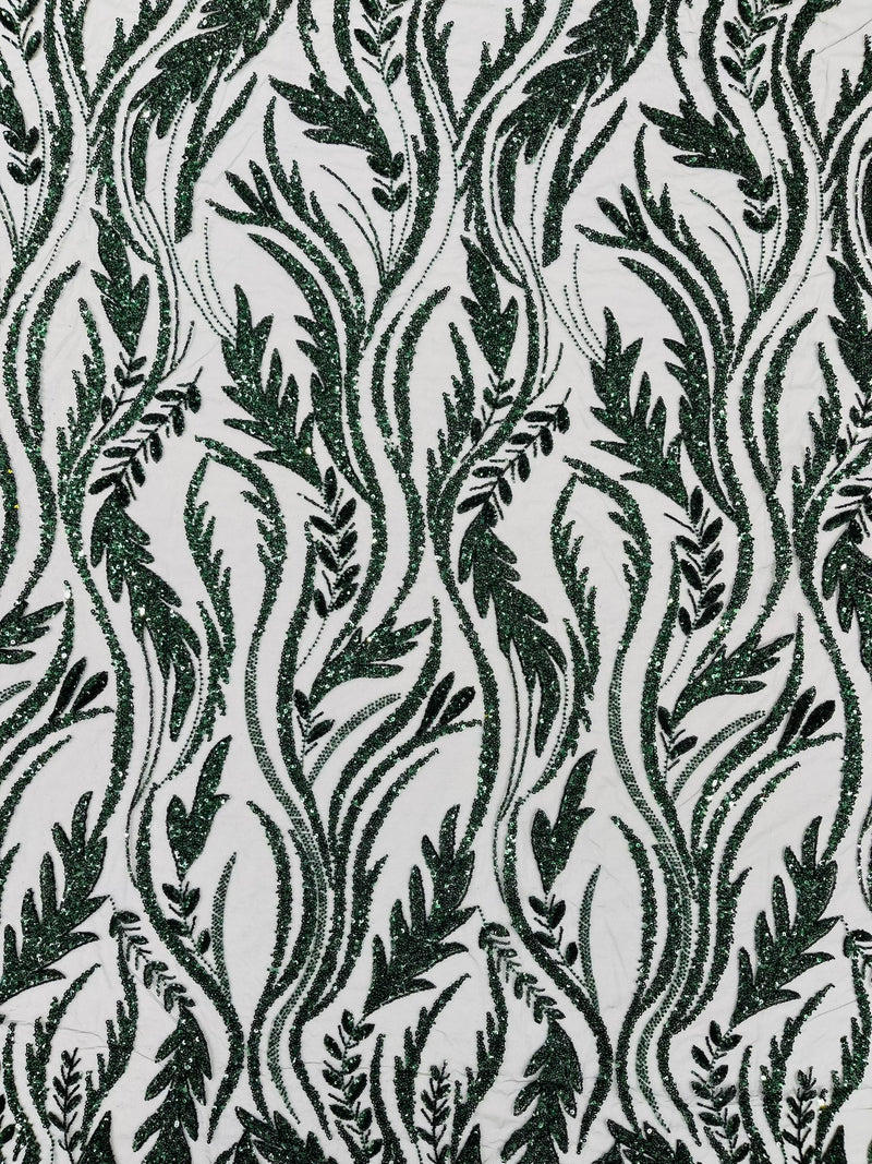 Luxury Festival Beaded Vine Lace Fabric, by The Yard.
