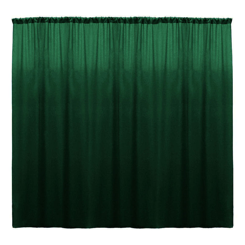 Backdrop Drape Curtain 10 Feet Wide x 8 Feet High, Polyester Poplin SEAMLESS 1 Panel.