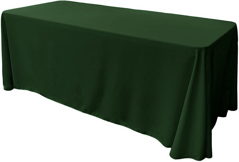 86" X 156" Rectangular Seamless Polyester Poplin Tablecloth, for Party/Wedding Tablecloth