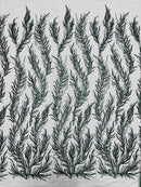 Vine Beaded Lace on Mesh 54" Wide | New Creation Fabric & Foam Inc.