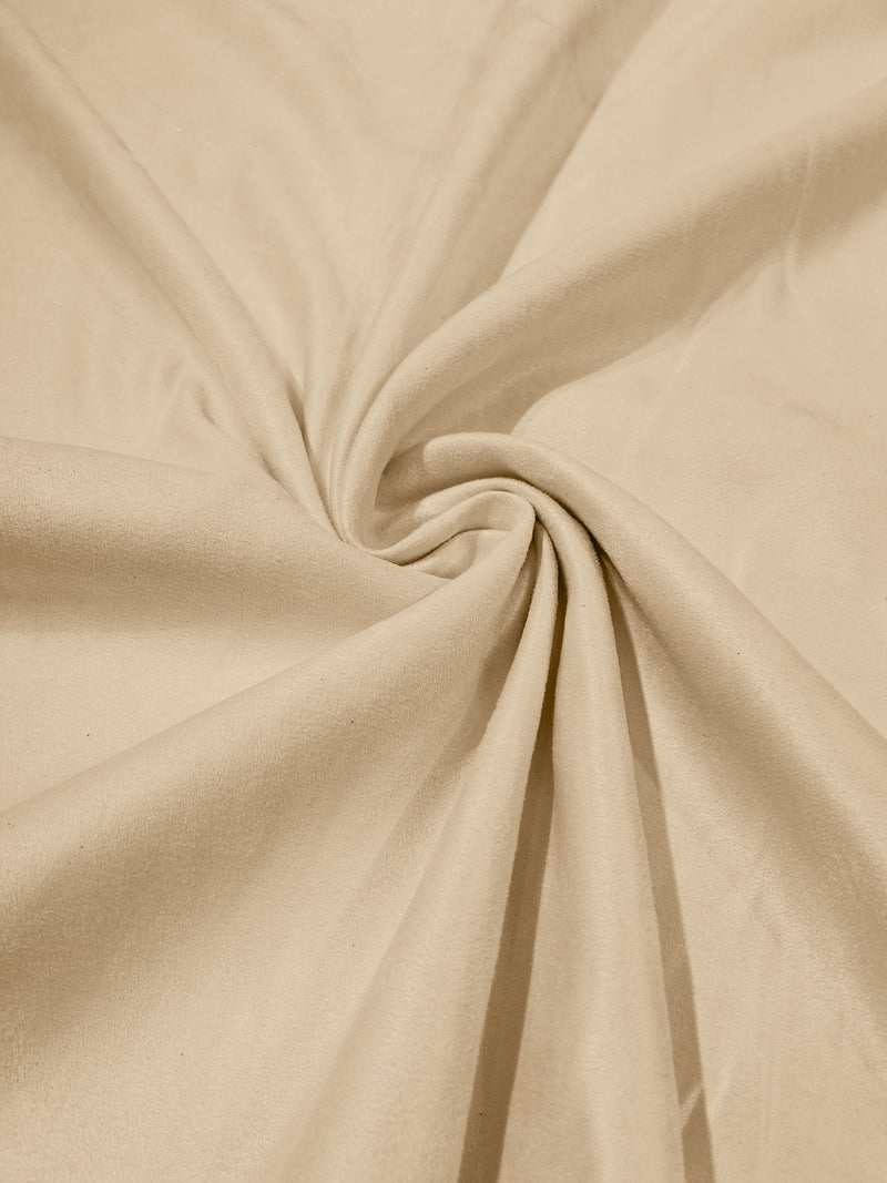 Faux Suede Polyester Fabric | Microsuede | 58" Wide.