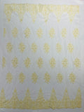 Classic Beaded Damask Lace, by The Yard.