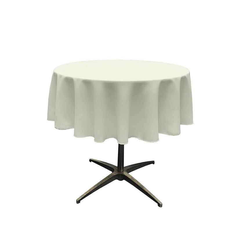 60" ROUND POLY POPLIN SEAMLESS TABLECLOTH