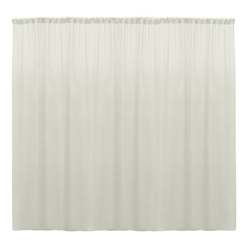 Backdrop Drape Curtain 10 Feet Wide x 9 Feet High, Polyester Poplin SEAMLESS 1 Panel.