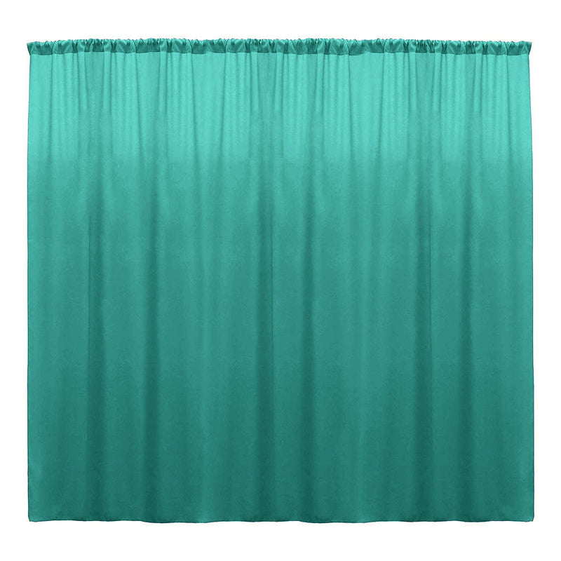 Backdrop Drape Curtain 10 Feet Wide x 20 Feet High, Polyester Poplin SEAMLESS 1 Panel.