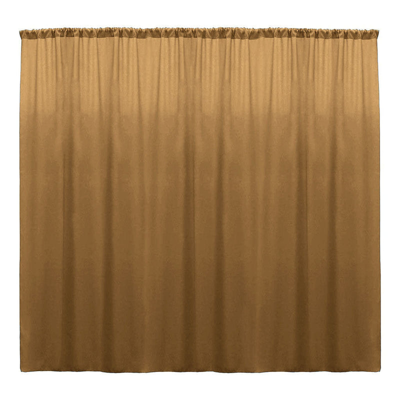 Backdrop Drape Curtain 10 Feet Wide x 8 Feet High, Polyester Poplin SEAMLESS 1 Panel.