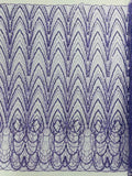 Luxury Chain Geometric Beaded Lace, by The Yard.