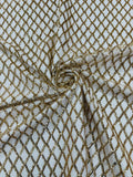 Luxury Diamond Design Mini Glitz Sequins On A Mesh Fabric