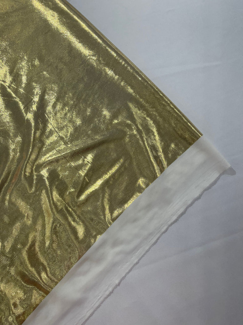 METALLIC LAME FOIL SPANDEX (by the yard)