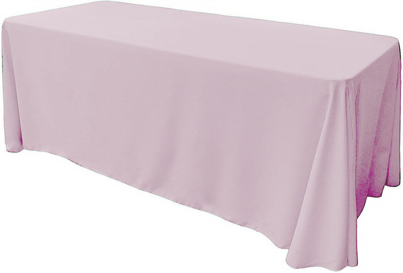 86" X 120" Rectangular Seamless Polyester Poplin Tablecloth, for Party/Wedding Tablecloth