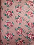 Multi Floral Color Jacquard Satin, Sold by The Yard.
