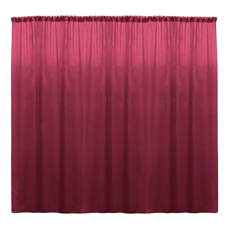 Backdrop Drape Curtain 10 Feet Wide x 10 Feet High, Polyester Poplin SEAMLESS 1 Panel.