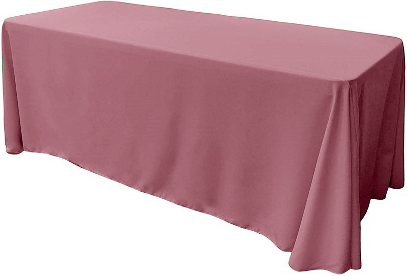 86" X 120" Rectangular Seamless Polyester Poplin Tablecloth, for Party/Wedding Tablecloth