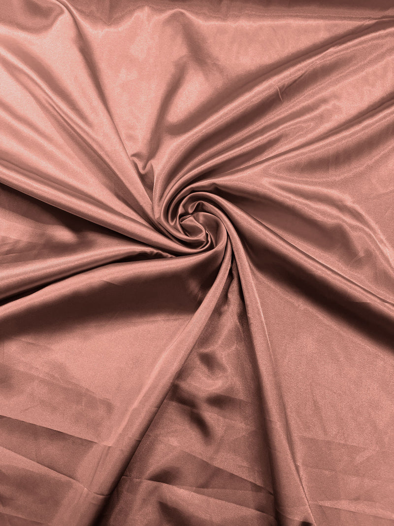 Mauve Stretch Charmeuse Satin Fabric 58" Wide/Light Weight Silky Satin/Sold By The Yard