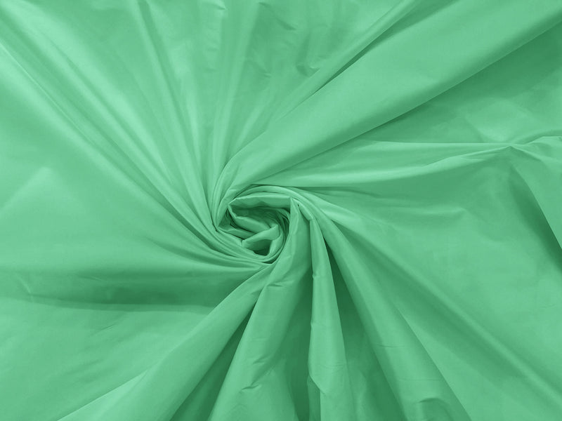 Mint Green - 100% Polyester Imitation Silk Taffeta Fabric 55" Wide/Costume/Dress/Cosplay/Wedding.