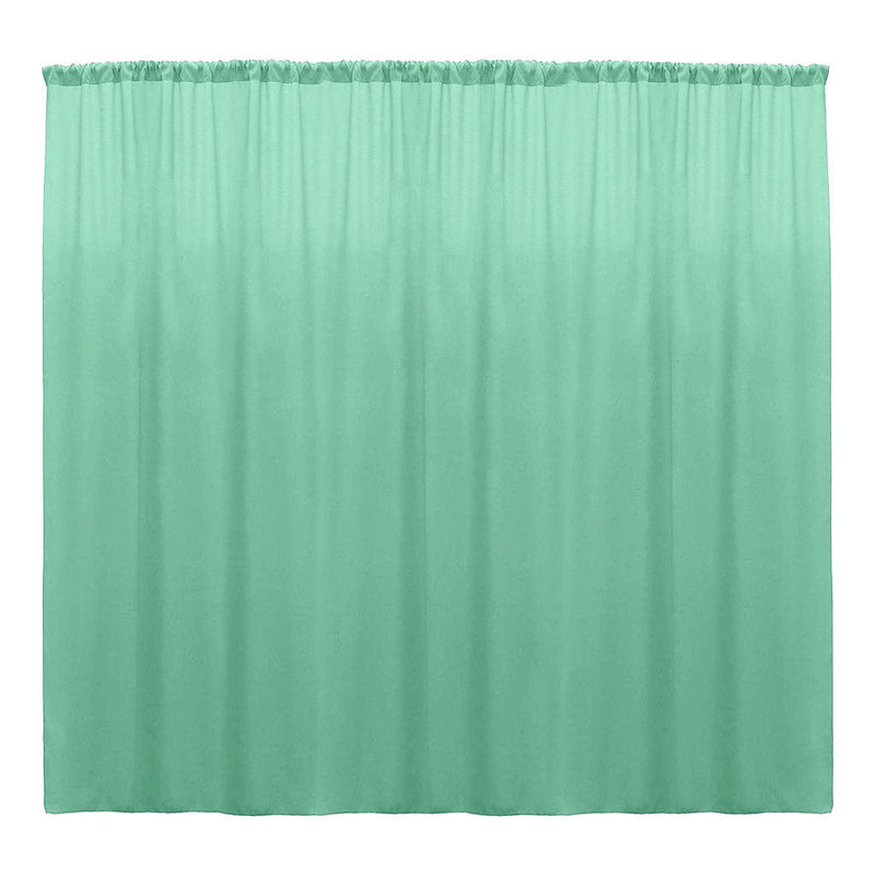 Backdrop Drape Curtain 10 Feet Wide x 10 Feet High, Polyester Poplin SEAMLESS 1 Panel.