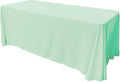 86" X 132" Rectangular Seamless Polyester Poplin Tablecloth, for Party/Wedding Tablecloth