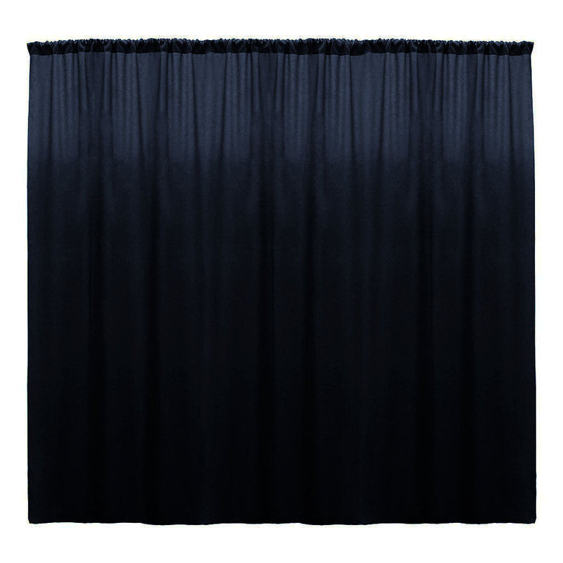 Backdrop Drape Curtain 10 Feet Wide x 9 Feet High, Polyester Poplin SEAMLESS 1 Panel.