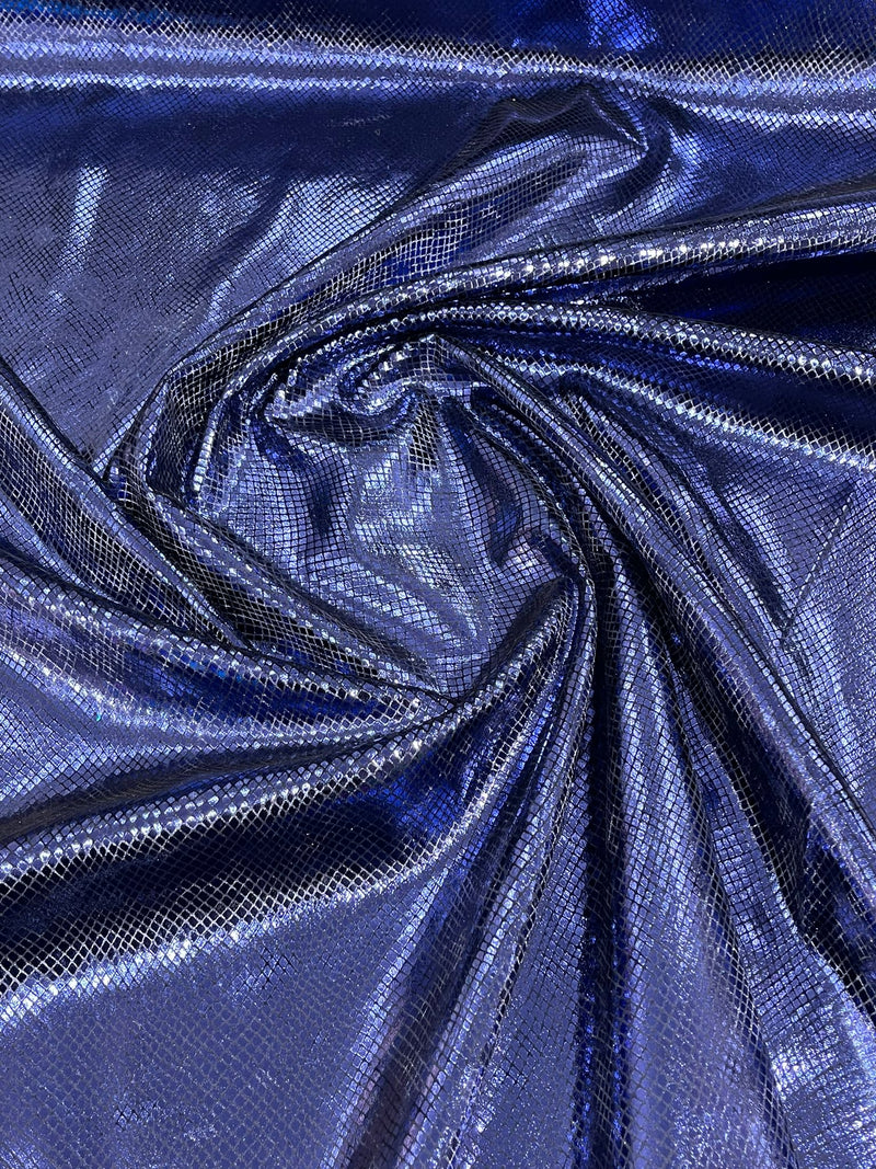 ILLUSION FOIL SNAKE STRETCH VELVET (by the yard)