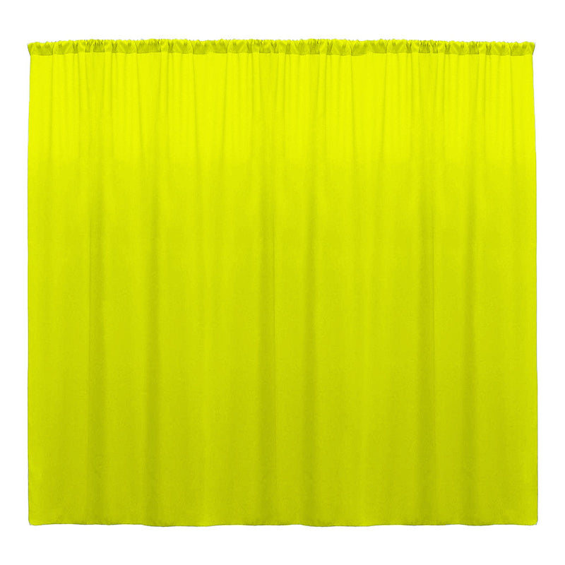 Neon Lime - Backdrop Drape Curtain, Polyester Poplin SEAMLESS 1 Panel.