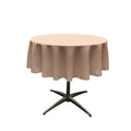 60" ROUND POLY POPLIN SEAMLESS TABLECLOTH