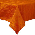 Rectangular Light Weight Accordion Design Crushed Taffeta Seamless Table Overlay. (58" Inches x 120" Inches)