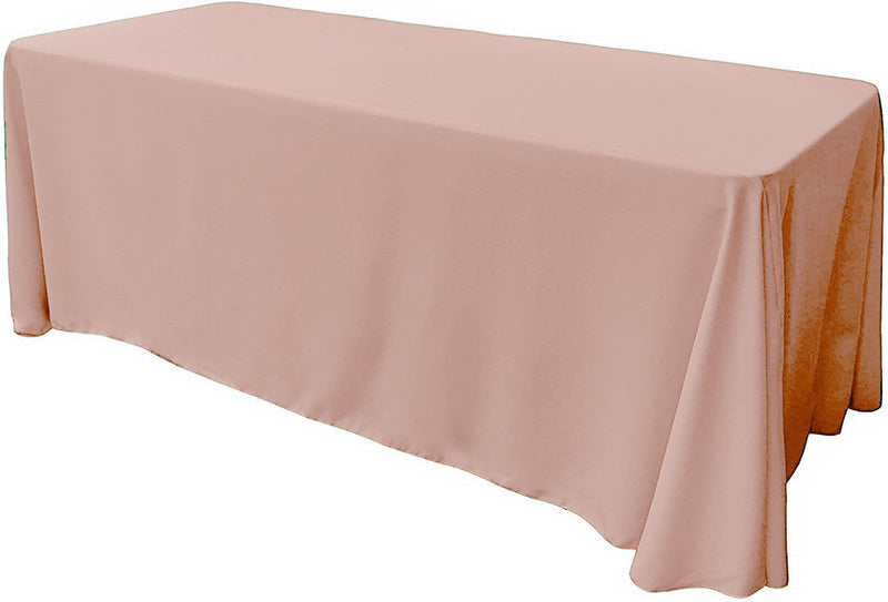 86" X 156" Rectangular Seamless Polyester Poplin Tablecloth, for Party/Wedding Tablecloth