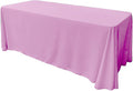 90" X 120" Rectangular Seamless Polyester Poplin Tablecloth, for Party/Wedding Tablecloth