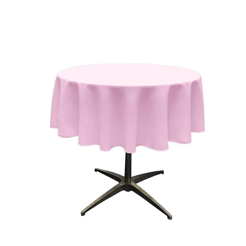 60" ROUND POLY POPLIN SEAMLESS TABLECLOTH