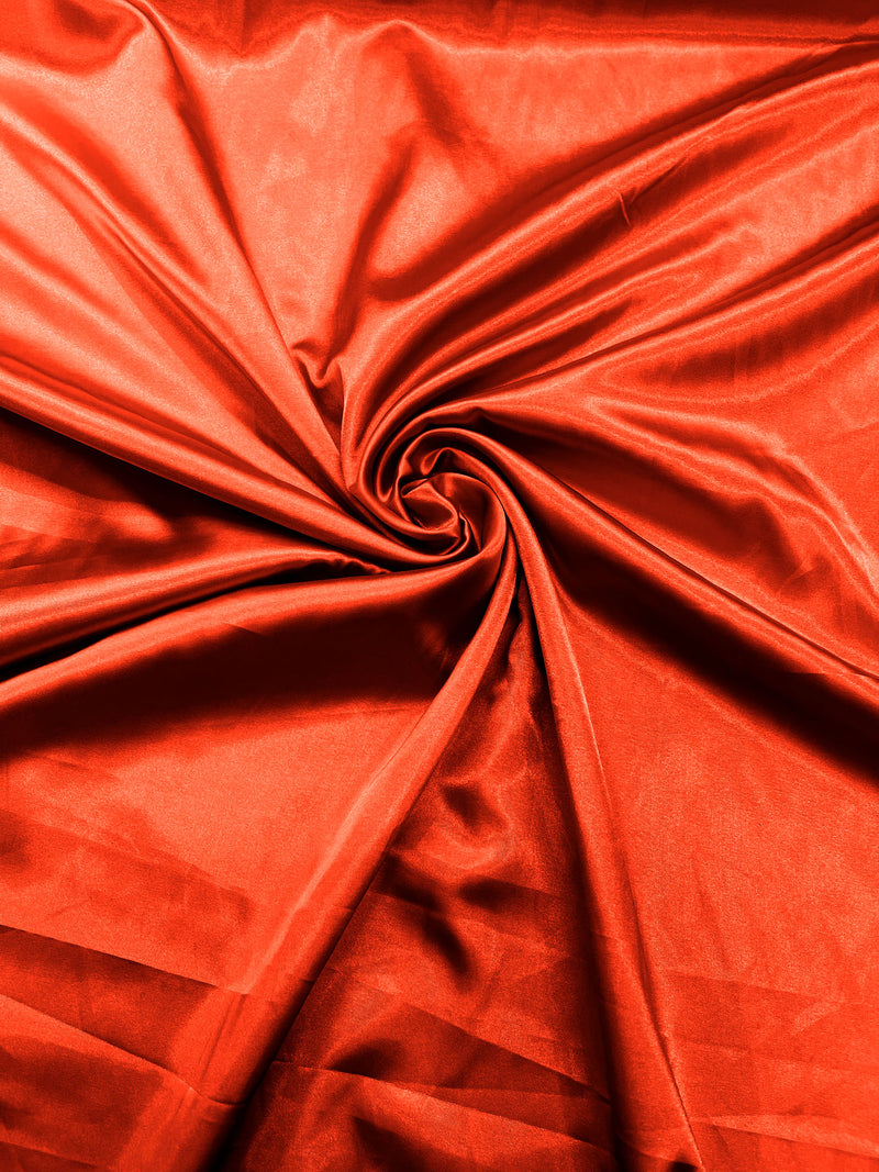 Pucci Coral Stretch Charmeuse Satin Fabric 58" Wide/Light Weight Silky Satin/Sold By The Yard