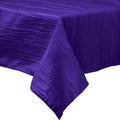 Rectangular Light Weight Accordion Design Crushed Taffeta Seamless Table Overlay. (58" Inches x 120" Inches)