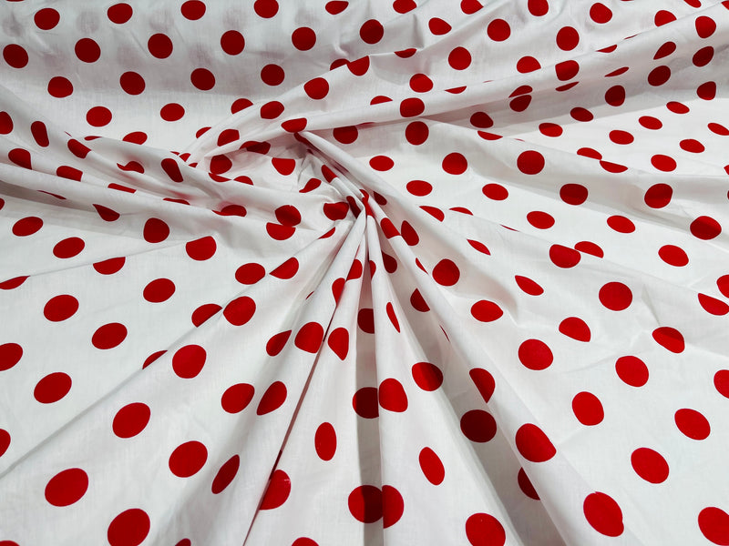 POLKA DOT POLY COTTON (by the yard)