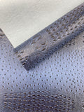 Gator Ostrich Embossed Vinyl Fabric  / 2 Tone Crocodile Ostrich Vinyl Leather 54" Wide
