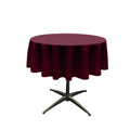 60" ROUND POLY POPLIN SEAMLESS TABLECLOTH